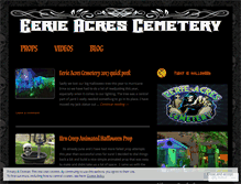 Tablet Screenshot of eerieacrescemetery.com